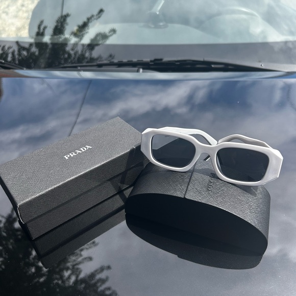 Prada White Sunglasses - Picture 1 of 4
